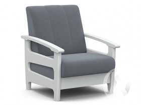 Кресло для отдыха Омега (снег лак/CATANIA SILVER) в Северо-Енисейском - severo-enisejskij.katalogmebeli.com | фото